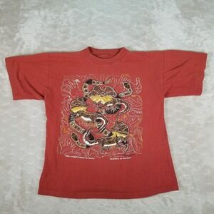 Vintage Aboriginal Art Australia Shirt Sz Md Danny Eastwood Crewneck Blue